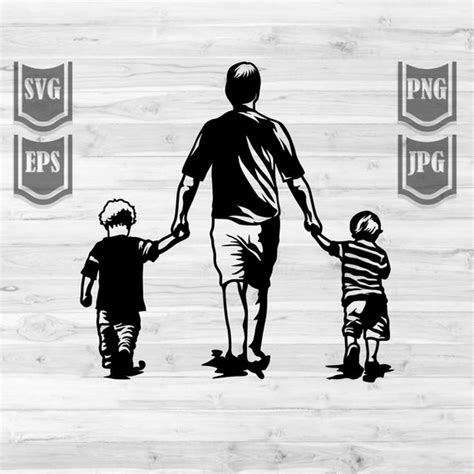 Father And Son Svg Fathers Day Svg Dad Life Svg Dad Etsy Uk