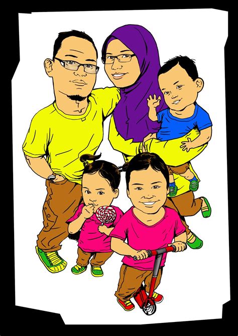 Mycartoonnizz Famili Karikatur