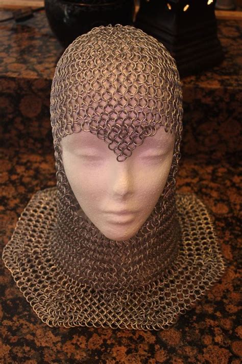 Chainmaille Armor Helm Coif Head Piece With By Twistedshenanigans I