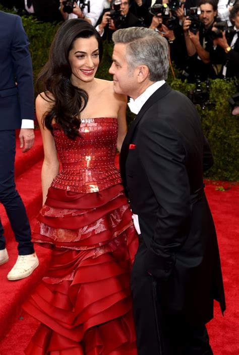 George And Amal Clooney At The Met Gala 2015 Popsugar Celebrity Photo 5