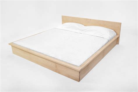 Minimal Bed Frame Handmade From Maple Cassie Minimal Bed Frame