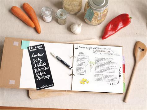 Die meisten menschen wollen ein paar kilo verlieren, doch es gibt auch sehr viele, die genau das gegenteil möchten. DIY Kochbuch mit Tafelfolie und Handletterin