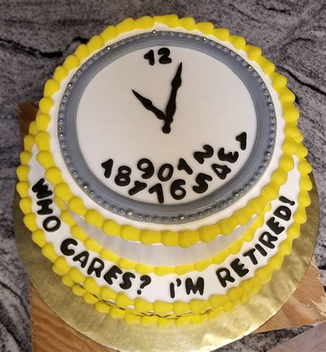 Retirement Cake -No Work Zone | Retirement cakes, Cake, Desserts