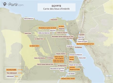 Sites Touristiques En Egypte Voyage Carte Plan