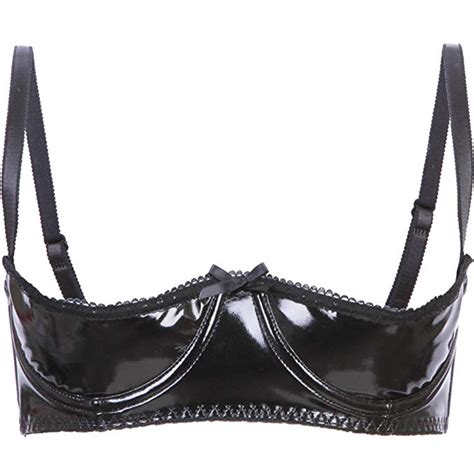 Buy Empire Intimates Vinyl Shelf Bra Open Cup Bare Exposed Breasts Nipples D Cup Online At