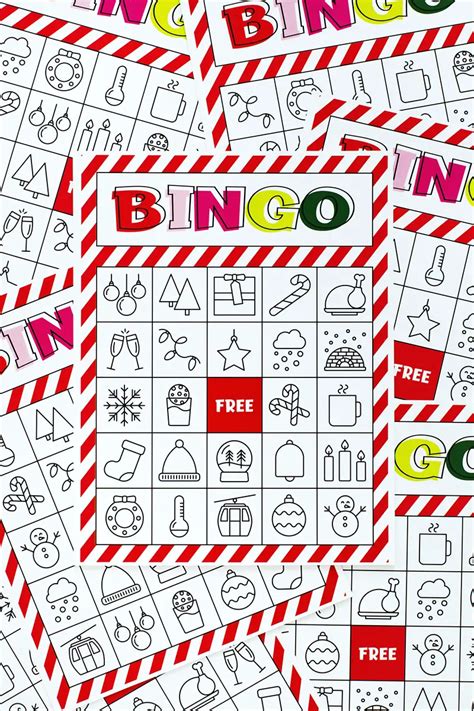 Free Printable Christmas Bingo For Large Groups Printable Templates