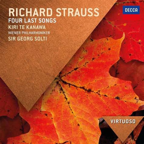 Richard Strauss Vier Letzte Lieder CD Jpc