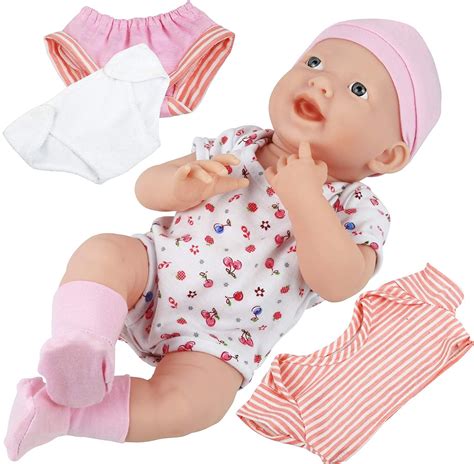 Click N Play Newborn Baby Doll Clothes And Diaper Changing Set