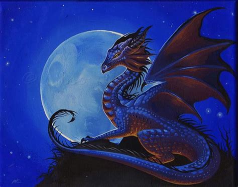 Moon Dragons 11x14 Print Limited Edition Hand Sign Standard Size