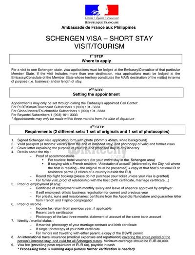 Employment visa cover letter sample. Visa | Visa france | Complete Information,Types,Fees ...