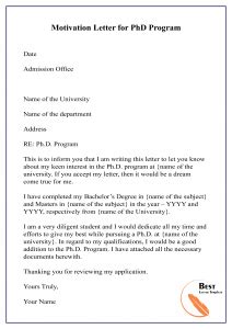 One thing that always comes in my mind that  what for you are a good and best candidate for this scholarship program which helps in continuing. Motivation Letter Sample For University Scholarship 2 ...