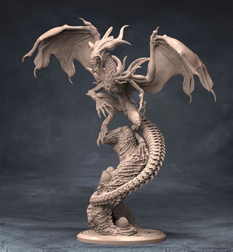 Xenomorph Dragon Sculpture Planetfigure Miniatures
