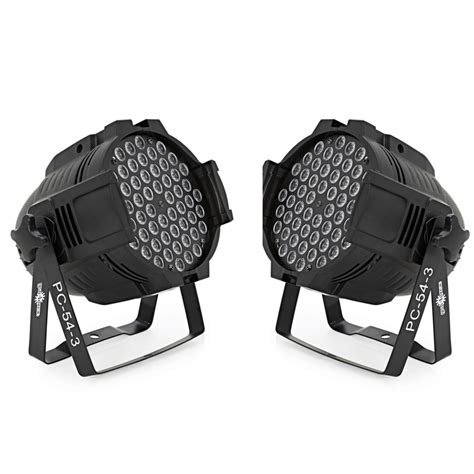 54 X 3w Led Par Can Twin Pack By Gear4music Gear4music