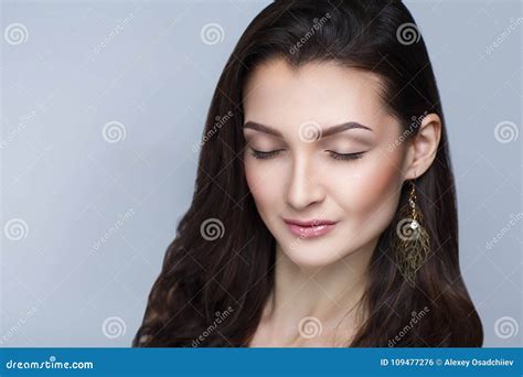 Woman Long Hair Stock Photo Image Of Casual Attractive