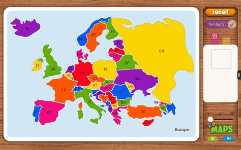 Kids Maps Europe Map Puzzle Game Kindle Tablet Edition Amazonca