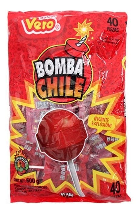 Paleta Vero Bomba Chile 40 Pzas 600 Gr Mercado Libre