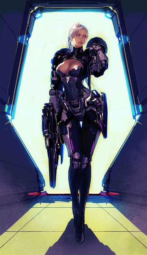 Ssakimetel 001 By Ssaki Metel Cyberbooty Cyberpunk Girl Sci Fi Concept Art Star Citizen