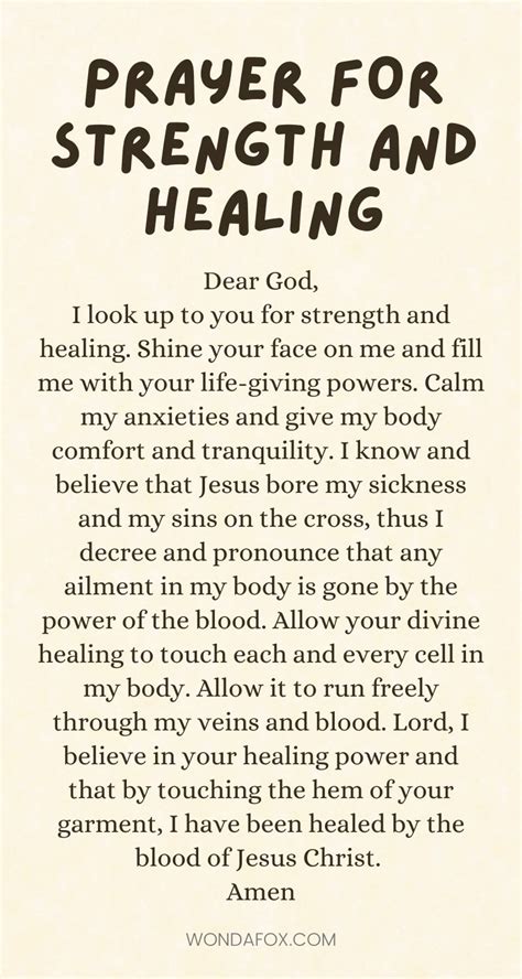 20 Prayers For Health And Healing Wondafox