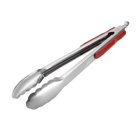 300mm Stainless Steel Barbecue Tongs Metal Food Tongs Non Slip Grip