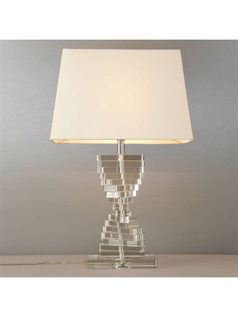 A bedroom table lamp sets the mood for your bedroom and illuminates reading and task work. John Lewis & Partners Diana Glass Steps Table Lamp at John ...