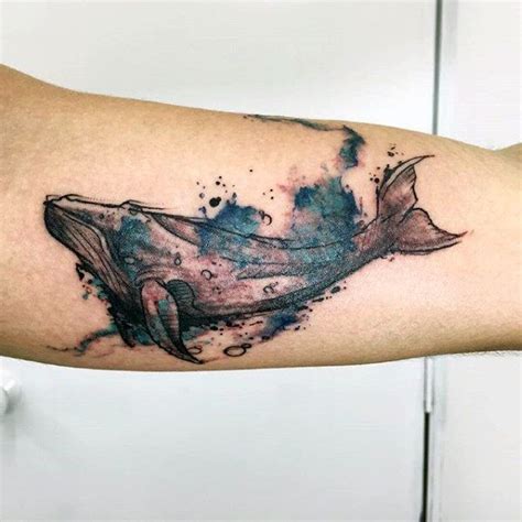Watercolor Tattoo Man With Stunning Watercolor Tattoo On Forearms