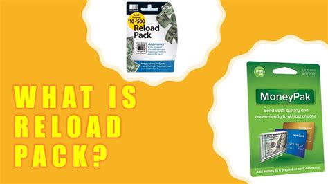 What Is A Prepaid Card Reload Pack And How Do I Use It Youtube