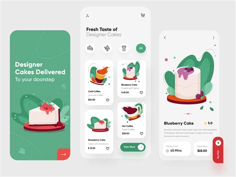 Cakes Mobile App Ux Ui Design By Ghulam Rasool 🚀 For Cuberto On Dribbble