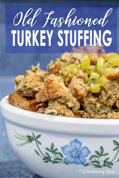 This Traditional Turkey Stuffing Recipe Made With Bread Onions Celery