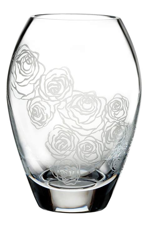 Monique Lhuillier Waterford Sunday Rose Lead Crystal Posy Vase
