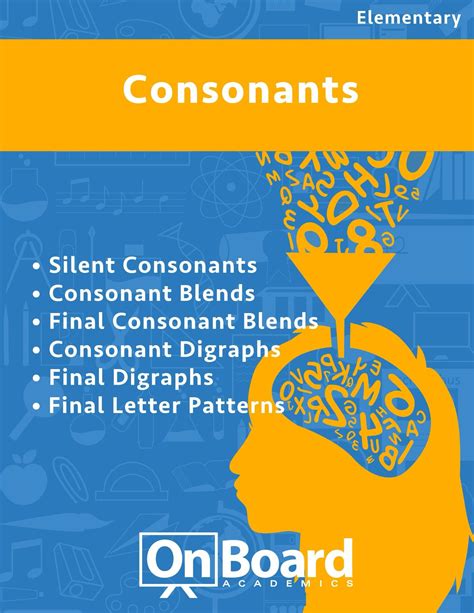Buy Consonants Silent Consonants Consonant Blends Final Consonant