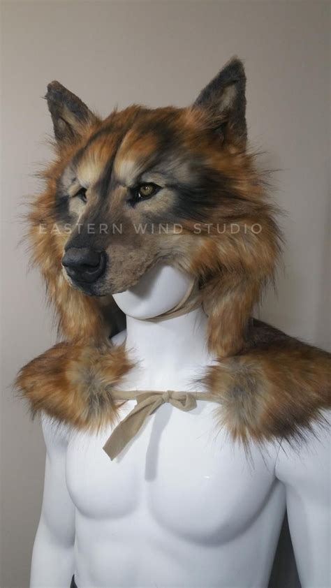 Tierfreundliche rote Wolf Kopfschmuck | Etsy | Wolf headdress, Red wolf