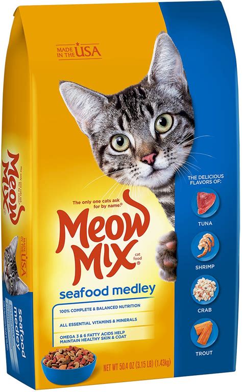 Bags of meow mix original choice dry cat food. MEOW MIX Seafood Medley Dry Cat Food, 3.15-lb bag - Chewy.com