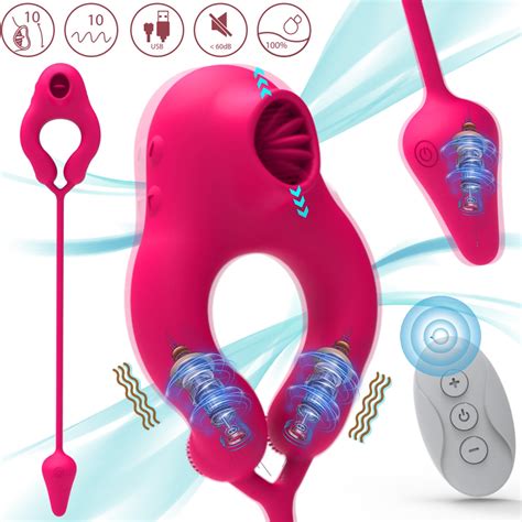 EXDOLL Penis Rings Adullt Sex Toys 4 In 1 Vibrator With Anal Butt Plug
