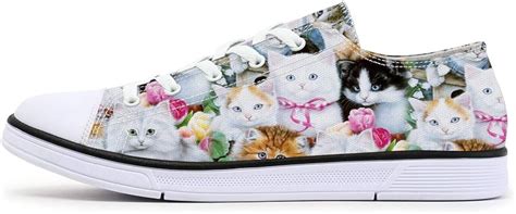 Cat Shoes For Women Cat Printed Shoes For Ladies Design Fashion