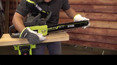 To do that you need to follow. RYOBI NZ Chainsaw Maintenance - how to adjust the chain (tooled) - YouTube