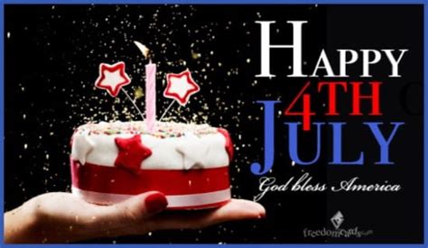 Happy 4th July God Bless America Ecard Free Holidays Cards Online