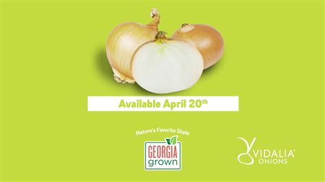 Georgia Grown Vidalia Onions Youtube