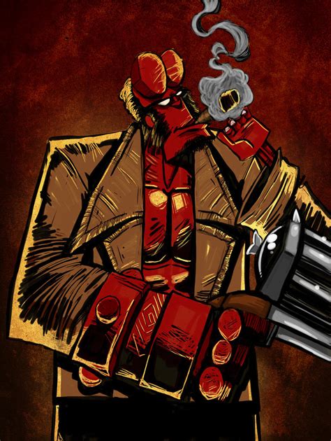 Hellboy Sketch By Mattyred On Deviantart
