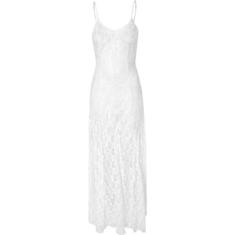 White Maxi Dress With Lace Detailing As Worn By Daisy Lowe White Maxi Dresses Lace Summer