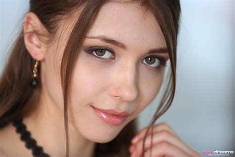 Mila Azul Model Face Teendreams Women Brunette Ukrainian Ukrainian Women Makeup