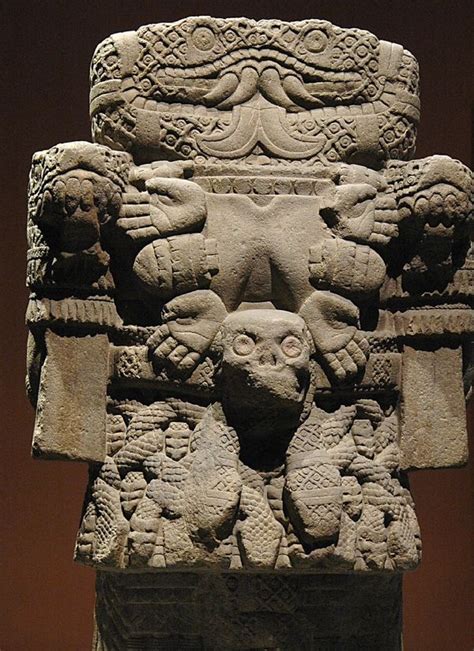coatlicue mother earth or mother of gods aztec goddess who gave birth to the moon stars and