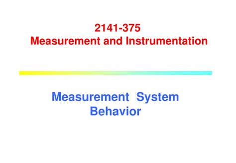 Ppt Measurement System Behavior Powerpoint Presentation Free