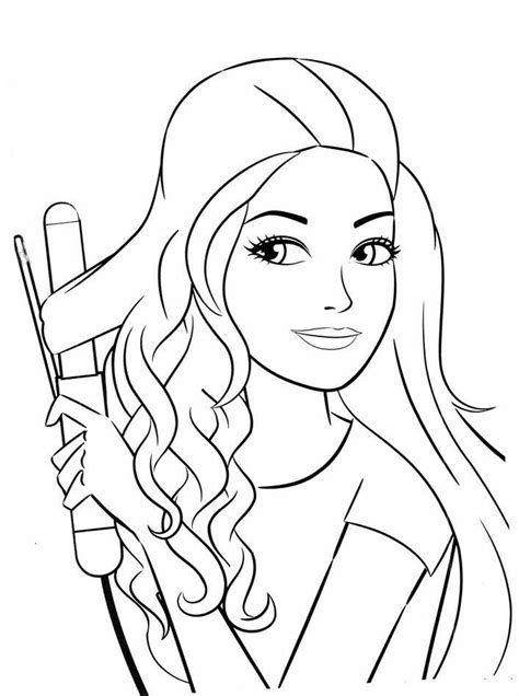 Barbie and horse coloring pages. Pin by Hannah Johnson on Coloring Fun | Cartoon coloring ...
