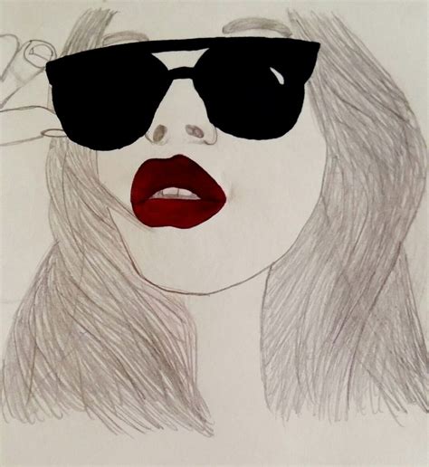 Hipster Sunglasses Women Drawings Sunglasses