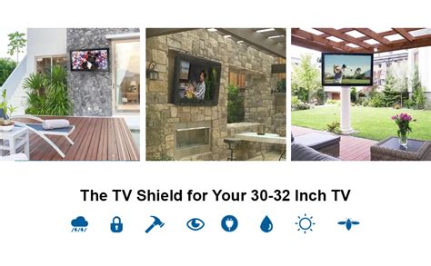 The Tv Shield 30 32 Outdoor Tv Enclosure With Fan 2nd Generation