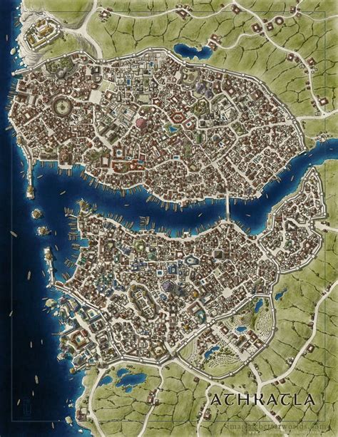 Athkatla By Sirinkman On Deviantart Fantasy World Map Fantasy City