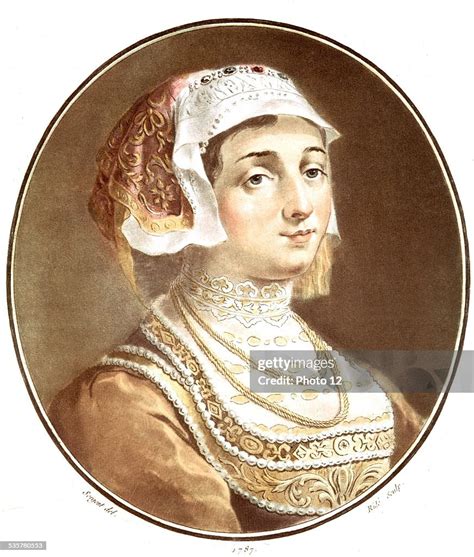 Portrait Of Marguerite Danjou Queen Of England Henry Vis Wife