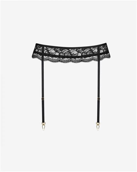 Black Lace Garter Belt Gisele By Promees