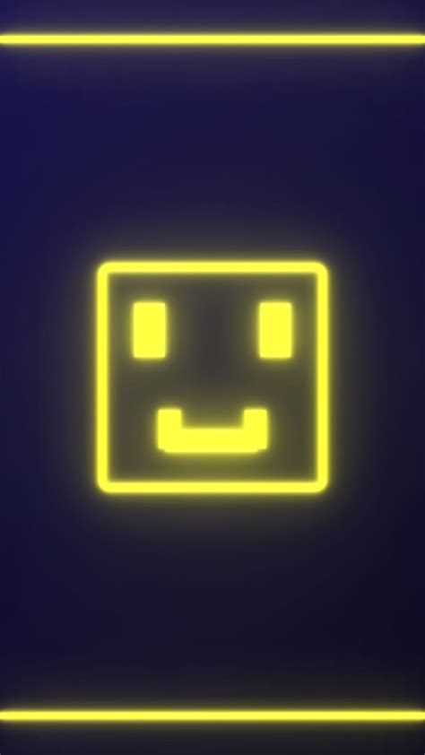 3840x2160px 4k Free Download Smile Block Glow Minecraft Neon