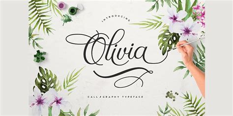 Olivia Script Free Calligraphy Fonts Calligraphy Styles Typeface